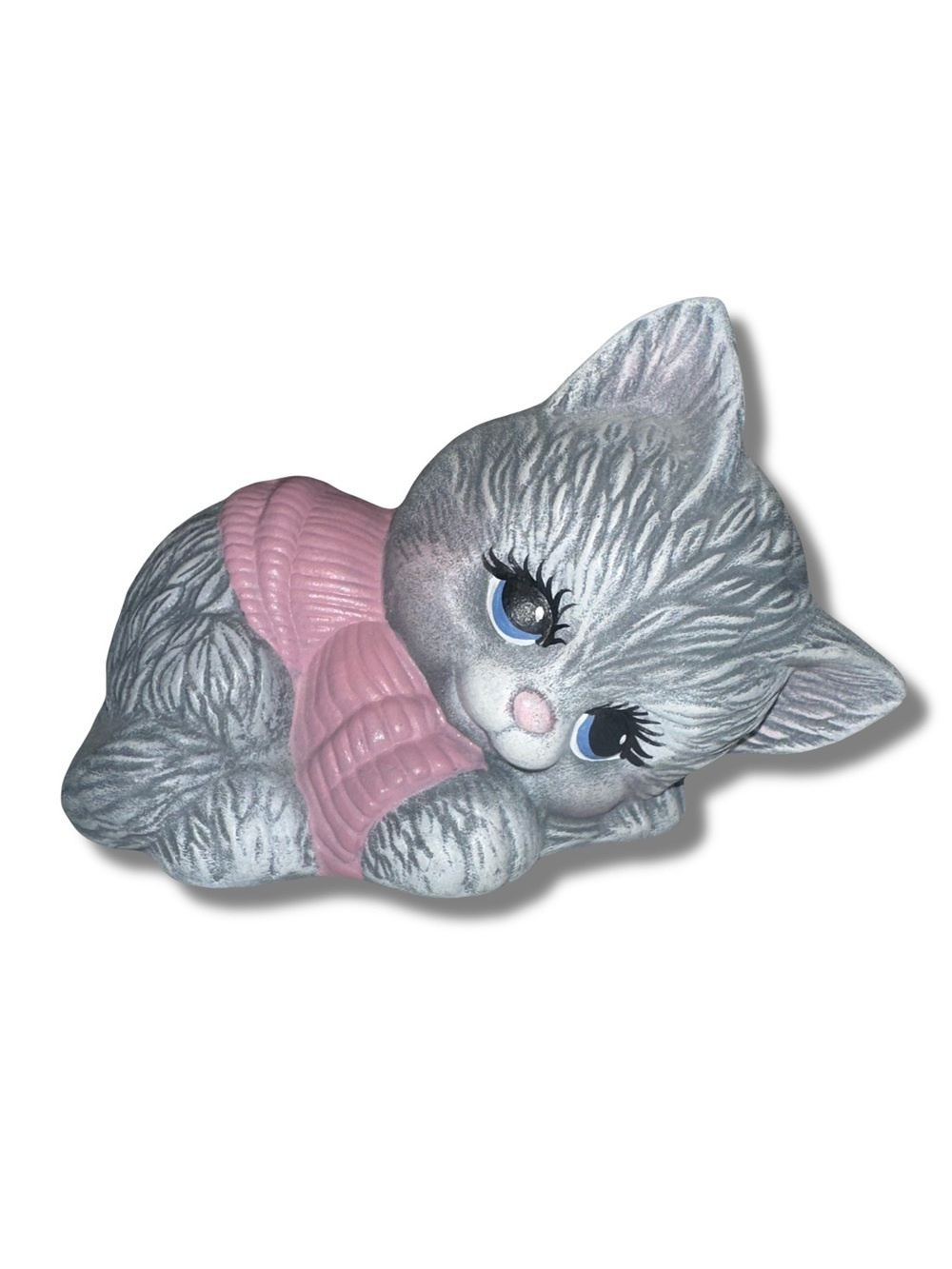Vtg Ceramic Kitten Figurine